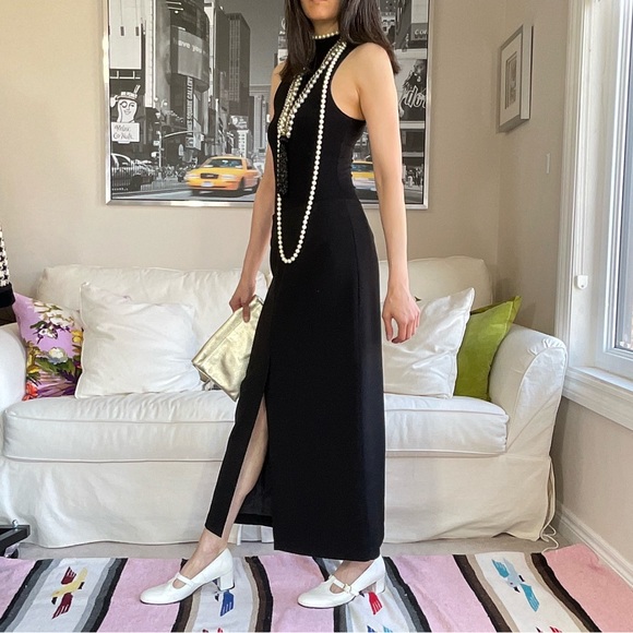 Black straight cut maxi skirt - Picture 4 of 17